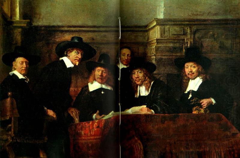 REMBRANDT Harmenszoon van Rijn styresmannen for kladeshandlarskraet china oil painting image